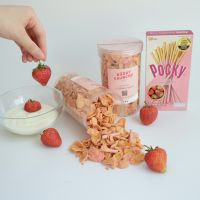 Strawberry White Chocolate cornflakes (คอนเฟลก สตอเบอรี่ ไวท์ช็อกโกแลต) Buddycrunchy.bake