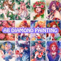 【CC】◐  5D Diy Painting Cartoon Portrait Square/Round Embroidery Mosaic New Products