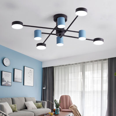 Nordic LED Ceiling Chandelier Lamp for Living Room Bedroom Dining Room Kitchen Modern Black Branch Chandelier Lighting Fixture