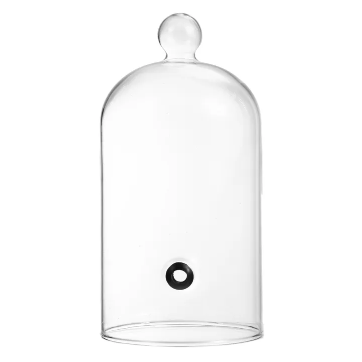HEMOTON 2-Pack Clear Plastic Food Domes - 21x21x10cm Cloche Covers For Cakes, Desserts & Plates