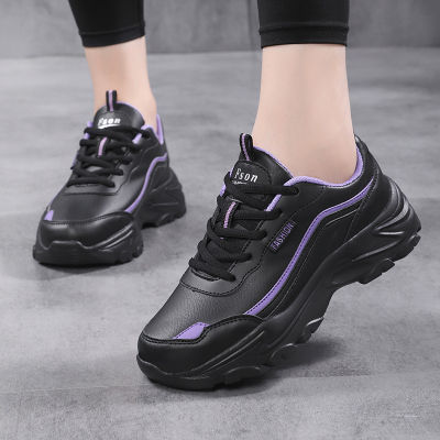 SZHYDZ 2021รองเท้าผู้หญิงรองเท้าลำลองฤดูใบไม้ร่วงขนาดใหญ่,รองเท้าสตรีพื้นรองเท้าหนารองเท้ากีฬาใส่สบายหนังแท้ใส่สบาย