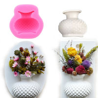 3D Pink Small Vase DIY Modeling Mold Fondant Silicone Mold Cake Sugarcraft Chocolate Fondant Decoration Mold Tool