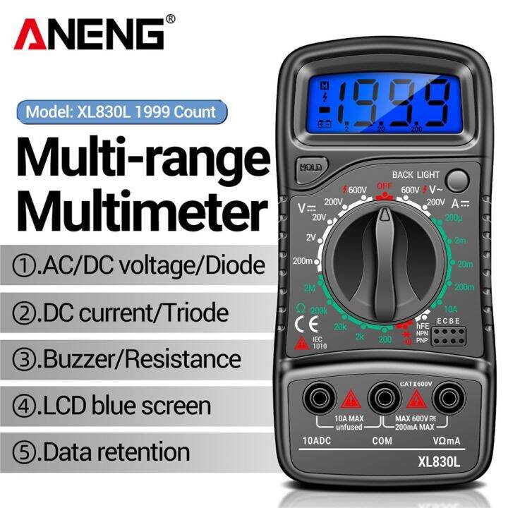 ANENG XL830L Digital Multimeter Esr Meter Testers Automotive Electrical
