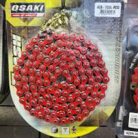 โซ่ (OSAKI)  FLASH 420-120L สีแดง