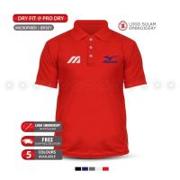 Microfiber Polo T-Shirt Sulam Mizuno Golf Design Popular PGA Masters Sporting Gear Dry Fit Baju Embroidery Fashion Jahit