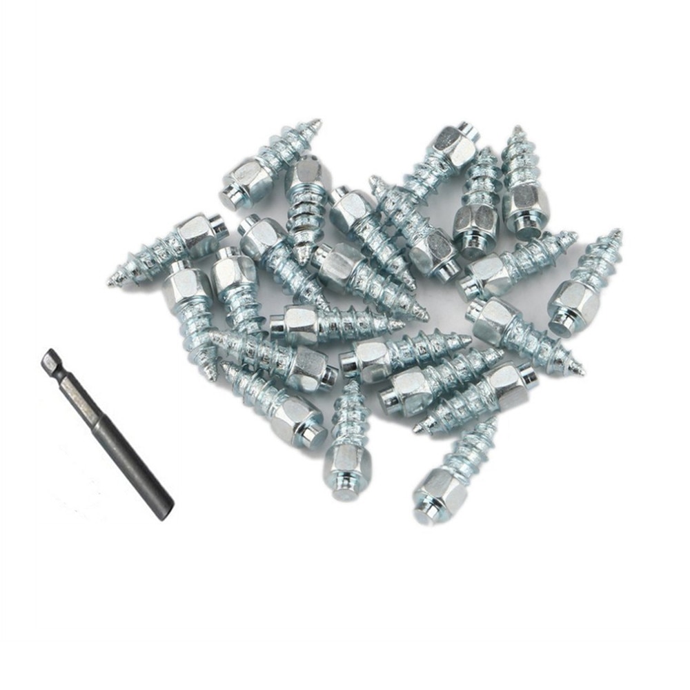 100Pcs 9mm Non-slip Spike Wheel Tyres Screw Studs for Bicycle Scooter 
