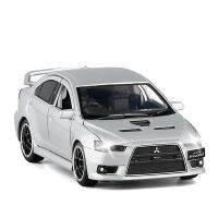 1/32 Lancer วิวัฒนาการ X ของเล่นโมเดลรถยนต์โลหะผสมหล่อเสียงของเล่นน้ำหนักเบายานพาหนะสำหรับเด็ก