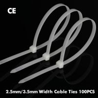 4x200mm Self locking Nylon Cable Zip Ties 100pcs Plastic Cable Zip Tie Approved Loop Wrap Bundle Ties Black &amp; White