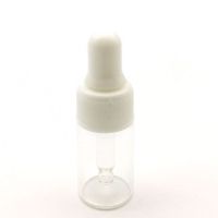 1set 3ml Clear Vial Drop Essential Oil Dropper Pipette Aromatherapy Amber Perfume Samples Bottle