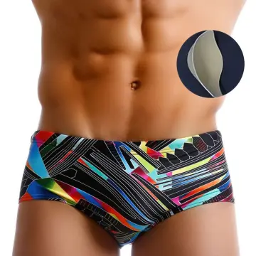 Mens padded swim on sale shorts