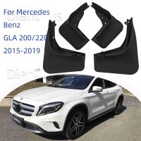 บังโคลนหน้าด้านหลังสำหรับรถ Mercedes Benz GLA 200/220 2015-2019กันการสาดป้องกันการเปรอะเปื้อนสำหรับอุปกรณ์เสริมบังโคลน