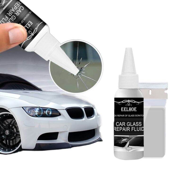 【COD】 glass crack repair liquid fluid windshield scratch remover kit