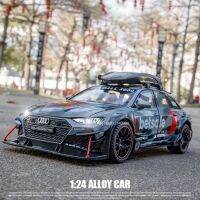 124 AUDI RS6ของเล่น Scale รถรุ่น Alloy Diecast จำลองเสียงดึงกลับรถของเล่นสำหรับชายคอลเลกชันวันเกิด Gift