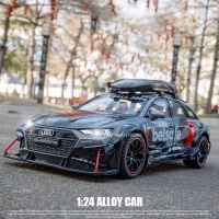 A124 AUDI RS6ของเล่น Scale รถรุ่น Alloy Diecast จำลองเสียงดึงกลับรถของเล่นสำหรับชายคอลเลกชันวันเกิด GiftM