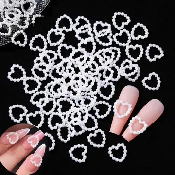 25 Pieces Nail Dangle Charms with Nail Piercing Tool Hand Drill Nail  Jewelry Rings Nail Charms Pierced Nail Supplies for Tips Acrylic Gels  Decorations (Silver)