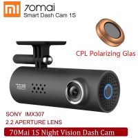 VSGBSABHRSWGH Xiao Mi แหล่งกำเนิดสินค้า70Mai รถ DVR 1S 70Mai 1S 1080P HD Night Vision 70Mai 1S Dash กล้อง Wifi 70Mai Dash Cam CPL Polarizing