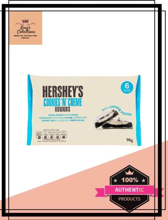 HERSHEY'S Cookies and Cream Rounds 96G Lazada PH