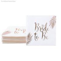 ✈❀☋ 20pcs Rose Gold Bride To Be Disposable Paper Napkin for Wedding Decoration Bridal Shower Bronzing Napkin Bachelorette Party