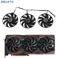 พัดลมการ์ดเย็น GPU 7Pin T129215SU สำหรับ ASUS ร็อคสตริกซ์-Geforce RTX 2070 2080 RTX2080เล่นเกม SUPER Ti พัดลม Rtx2080ti