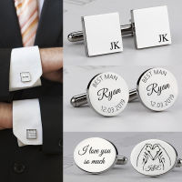 ส่วนบุคคล Man Cufflinks สแตนเลสเสื้อ Cuff ปุ่มงานแต่งงานที่กำหนดเองของขวัญ Mens Cufflinks-Yrrey