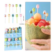 1set Animal Fruit Fork Fruit Food Picks Bento Box Picks Cartoon Animal Food Toothpicks Bento Box Accessories