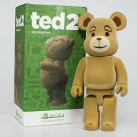 Flocking 400 28ซม. Bearbrick อะนิเมะ Action Figures หมีรุ่น Sesame Street Fragment Kith ตุ๊กตาหมี Kawaii Room Decor ของเล่นร้อน