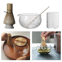 5pcs Japanese Matcha Set Matcha Cup Bowl Bamboo Matcha Whisk Chasen Chashaku Tea Ceremony Set for Japanese Tea Ceremony Kitchen