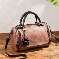 Yogodlns 2021 New flowers Pendant Handbag Womens fashion Boston bags single shoulder bag ladies crossbody bag PU messenger bag