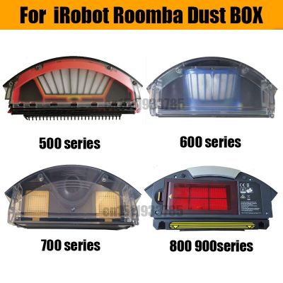 กล่องฝุ่นสำหรับ Irobot Roomba 500 600 700 800 900ชุดอะไหล่ทดแทนเครื่องดูดฝุ่นทำความสะอาดหุ่นยนต์ตัวกรองอุปกรณ์เสริม