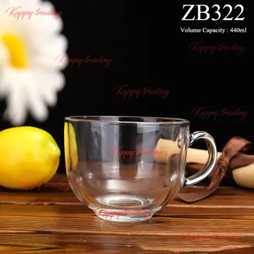 Large Glass Mug Breakfast, Large Glass Mug Handle