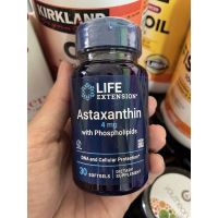 พร้อมส่ง Astaxantin 4 mg life extension  30 softgel แท้ ?%