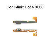 สำหรับ Infinix Hot 6 Hot6 X606ปุ่มปุ่มเปิดปิดสวิตช์คีย์ด้านข้างสายเคเบิลงอได้