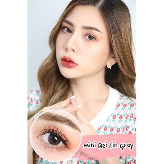 ขายดีที่1-มีค่าสายตา-wink-mini-bei-lin-gray-brown-บิ๊กอาย-สุดปัง-คอนแทคเลนส์-รายเดือน-มีอย-แถมตลับฟรี-เลนส์นิ่ม-สวยปังมาก