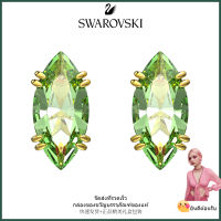 ?Swarovski?ต่างหูอัญมณีสีเขียวอัญมณีเพชร S925 ต่างหูแฟชั่นสตรีเงินสเตอร์ลิงของขวัญวันวาเลนไทน์ของขวัญวันเกิด