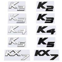 Refit Car styling Metal Car Trunk Letters Decals Sticker For Kia K2 K3 K4 K5 KX7 Badge Emblem Stickers