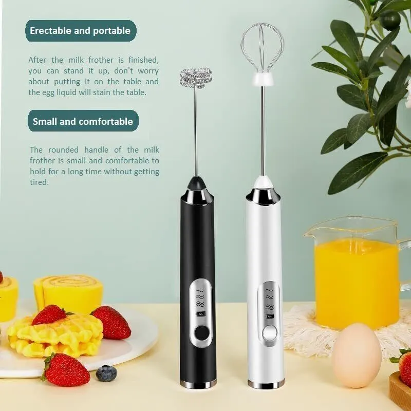 Battery-powered Egg Beater Https:www.oxo.comoxo-1-touch-electric-milk-frother-black.html  Compact Milk Frother  Https:www.walmart.comipUSB-Electric-Milk-Coffee-Frother-Whisk-Mixer-Egg- Beater-Foamer-Stainless-Steel764435707 Handheld Drink Mixer Electric