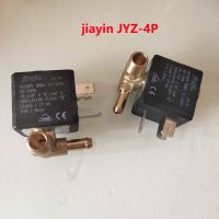 Jiayin JYZ-4P ปิดปกติ Cannula 3มม. N/C 2/2ทาง AC 230V G1/8 เครื่องกำเนิดอากาศไอน้ำทองเหลืองเครื่องทำกาแฟวาล์วขดลวดแม่เหล็กไฟฟ้าใช้กับน้ำ