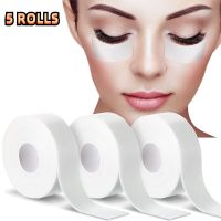 5Rolls Eyelash Extension Tape Elastic Foam Sponge Lash Patch Medical For False Lashes Sticker Lint Free Eye Pad Eyelash Supplies Adhesives Tape