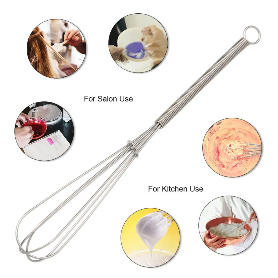 Whisks,5PCS Plastic Whisk Mixer Tool for Kitchen Salon Barber