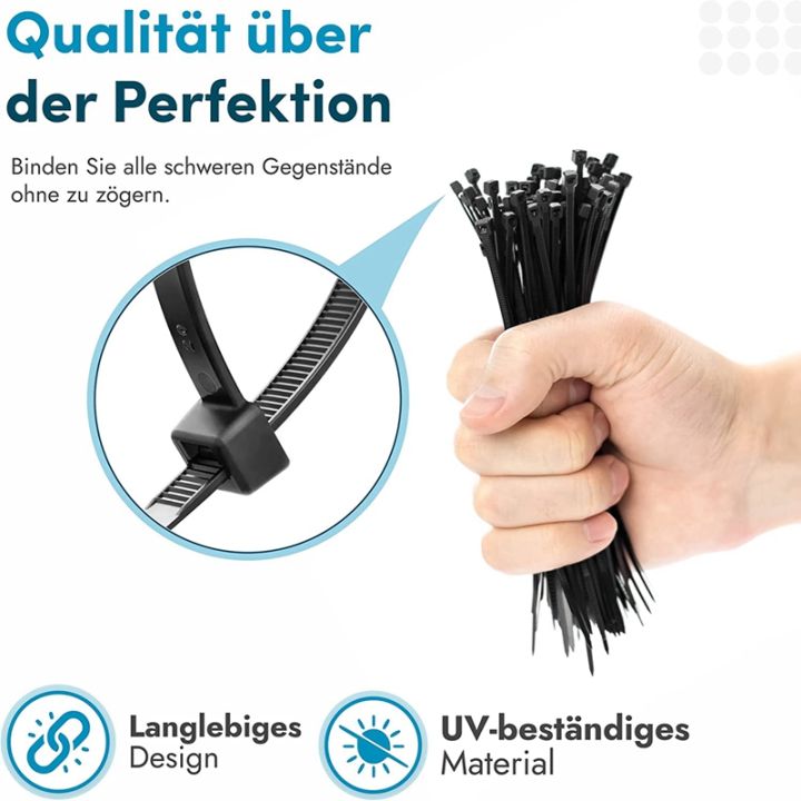 500pcs-cable-ties-black-weather-and-heat-resistant-cable-ties-uv-resistant-sizes-100x2-5mm-150x2-5mm-200x3-6mm-300x3-6mm