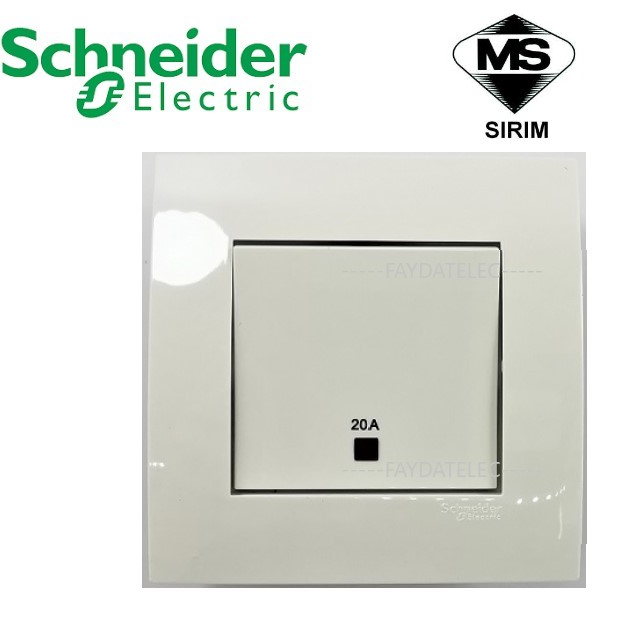 SCHNEIDER VIVACE KB31D20NE NEON 1G 1W WATER HEATER SWITCH / AIR COND