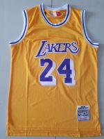 Ready Stock 2022 2023 Newest No 24 Kobee Bryantt Los Angeles Lakerss Mitchell Ness Mens 2007-08 Hardwood Classics Swingman Jersey - Yellow