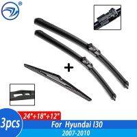 Wiper Front &amp; Rear Wiper Blades Set For Hyundai I30 2007 2008 2009 2010 Windshield Windscreen Window 24"+18"+12"