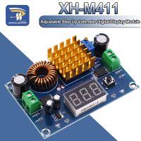 XH-M411 DC 3V-35V ถึง DC 5V-45V Boost Converter โมดูลควบคุมแรงดันไฟฟ้าปรับ Step Up Voltmeter Digital Display Module