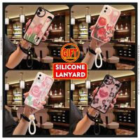 Soft shell Wrist strap Phone Case For iphone 11 Flower bracelet Back Cover Anti drop airbag originality trend for Girls