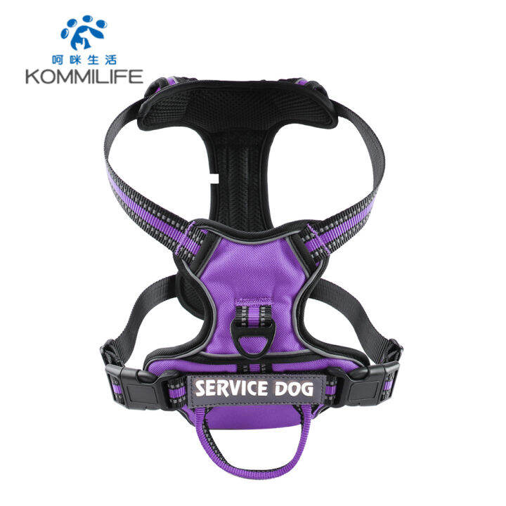 nylon-adjustable-dog-harness-personalized-reflective-dog-harness-vest-breathable-harness-leash-for-small-medium-large-dogs