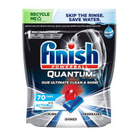 finish quantum ultimate pro 70 เม็ด ฟินิช top เม็ด เครื่องล้างจาน dishwasher powerball