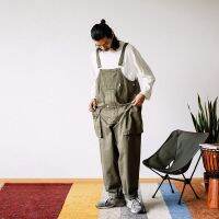 New Fast Shipping Japanese Retro Amea Kazakhstan Worker Trousers MenS Loose Back Strap Set WomenS Tide Bf Skill