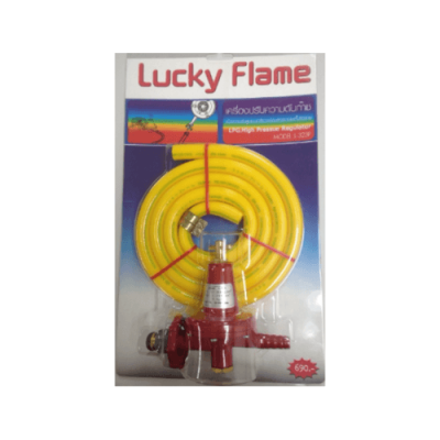 หัวปรับแรงดันสูงพร้อมสายแก๊ส LUCKY FLAME รุ่น L-323P สินค้าพร้อมส่ง