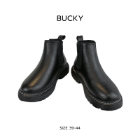 รองเท้าบูท สีดำ Unisex  รองเท้าบูทแบบสวม รุ่น Bucky